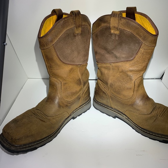 DeWalt Men’s Work Boots 11.5 Waterproof Leather Pull-On ASTM F2413 Slip Oil Resi - Picture 7 of 11